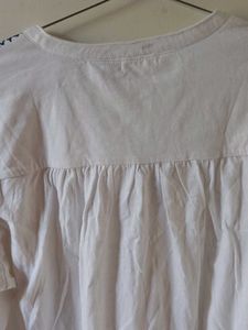 White Embroidered Top