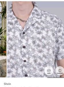 new shein brand stylish Patterned Shirt