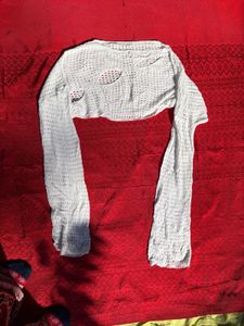 White Crochet Crop Top