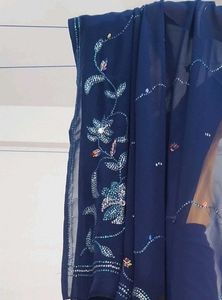 Elegant Navy Blue Saree