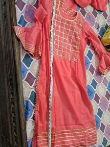 Elegant Pink Color Plazzo Suit With Dupatta