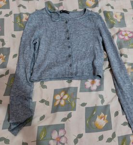 Zara Knit Cropped Sweater