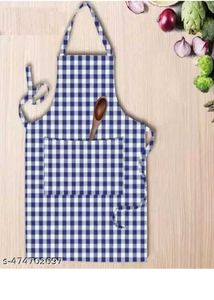 Elegant Green Printed Saree with kitchen apron