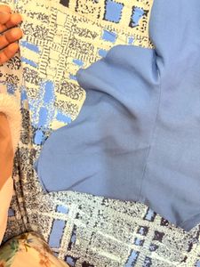 Blue Frill Top