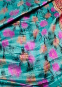 Mulberry Silk Ikkat Banarsi Saree