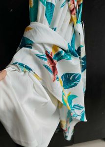 Floral White Dress