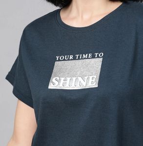 “Your Time To Shine” Dark Blue Tee | Small Size |
