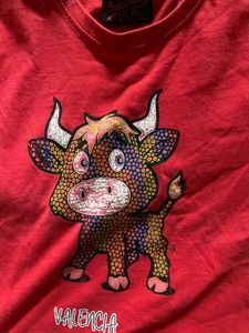 Red Valencia Bull Graphic Tee