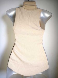 Zara Sleeveless Turtleneck Top