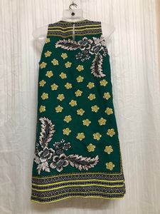 Zara Mini Green Printed Dress