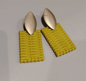 Funky Yellow Earrings
