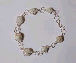 White Stone Anklet
