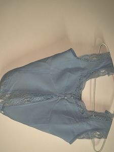 Lace Trim Corset Top 💙🦋