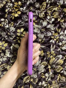 I Phone 11 Purple Silicon Rubber Case