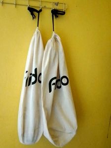 2 Jute Khaki Pouch Bags  Selling-- Only 1 For 80/-
