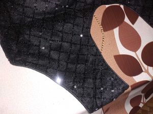 Elegant Black Sequin Blouse