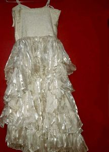Vintage Cream Layered Party Dress