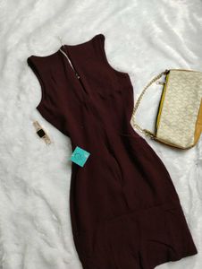 🤌Burgundy Sleeveless Dress🤌