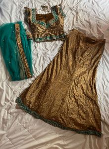 y2k heavily beaded Lehenga choli