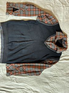 Warm shirt Attached Half Sweater