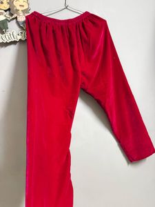 Red Embroidered Kurti