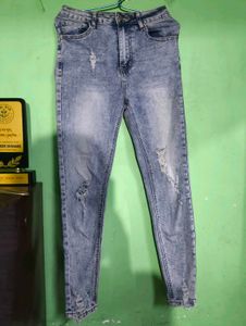Distressed Denim Jeans