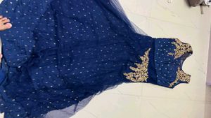 Heavy Quality Elegant Navy Blue Gown