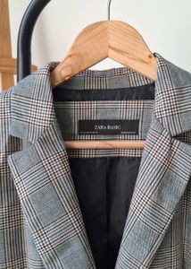Zara Plaid Blazer
