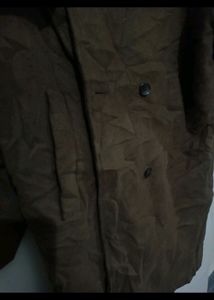 Dejou Brown Unisex Overcoat