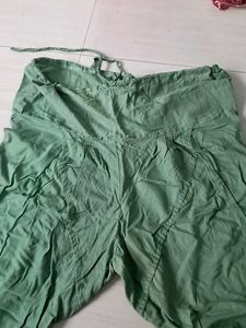 Green Cotton Salwar Pant