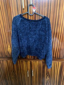 Blue Knit Sweater