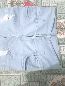 Ripped Light Blue Jeans