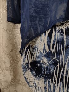 Navy Blue Top - 3/4th Sleeve