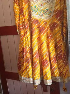 cotton tunic yellow, orange