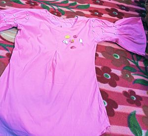 Used Very Light Pink Stylish Top..
