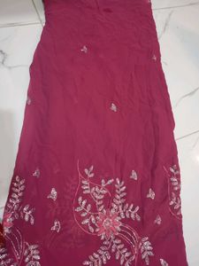 Peach Heavy Saree