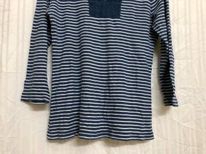 Chaps Blue Half Sleeve Cotton Top