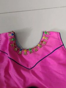 Pink And Teal Blue Frock...