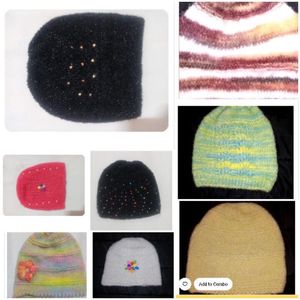 Handmade Woolen Designer Caps Combo For Aliza