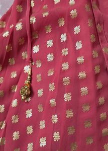 Pink Mirror Work gown.