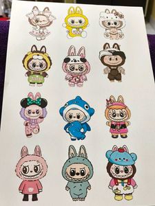Cute Kawaii Stickers Pack Of 3 Sheet
