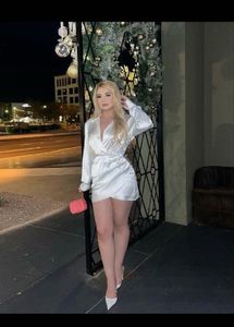 Zara Satin Wrap Dress