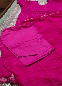 zardozi work Magenta Dress