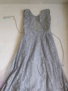 Net/embroidery Long Frok For 13 To 14 Girl