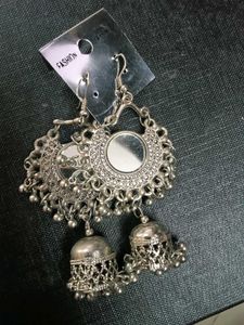 Silver Tone Fashion Earrings