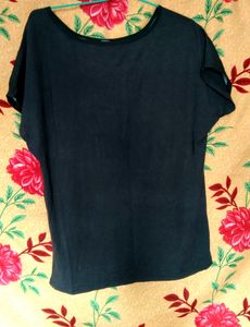 Branded Black Floral Top