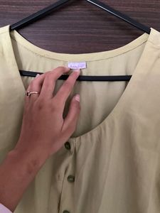 Elegant Embroidered Button-Down Dress ☀️💛