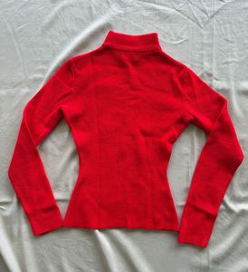 Red Turtleneck Sweater