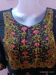Xxl Avaasa Black Kurta