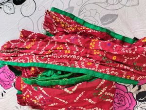 Beautiful Bandhni Lace